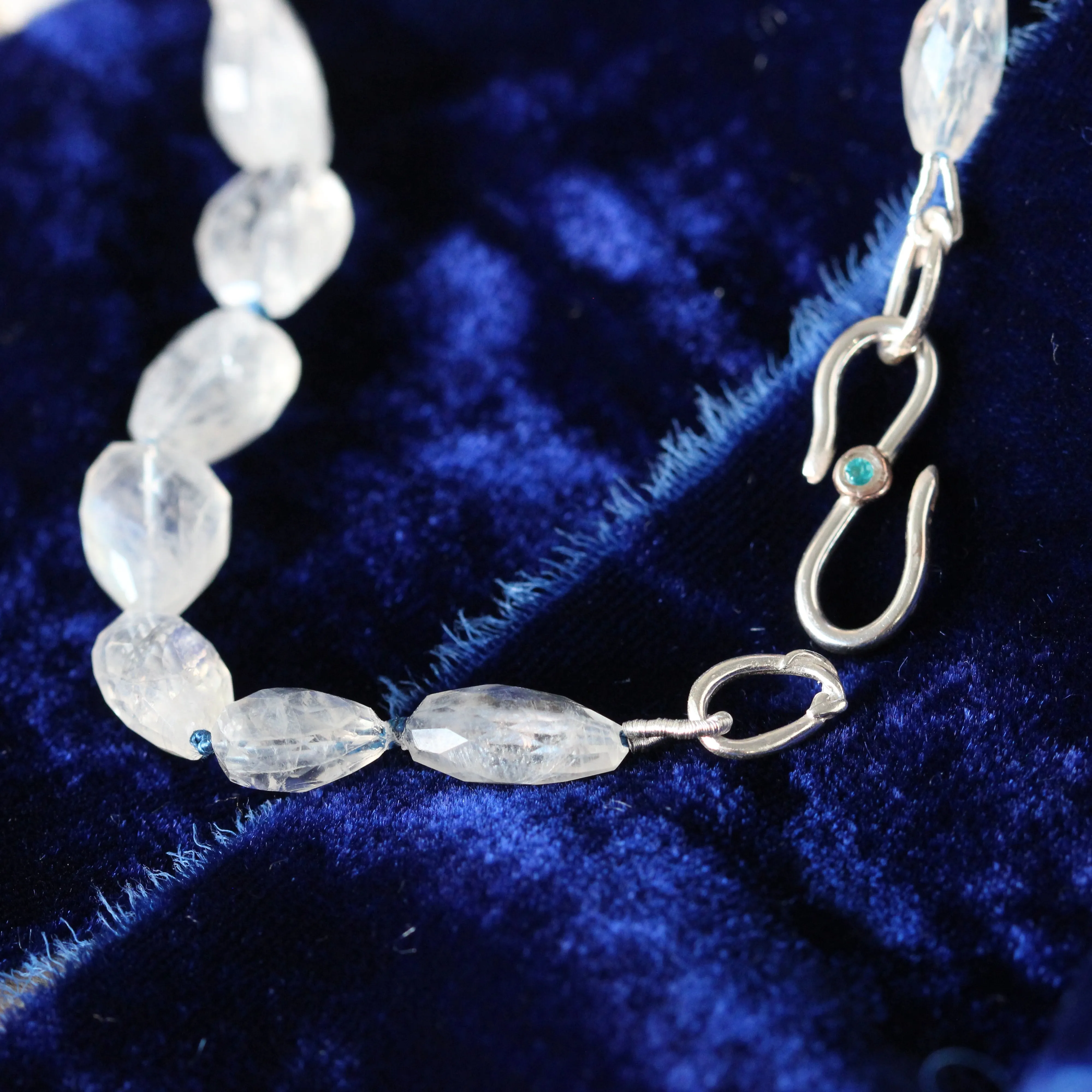 Exquisite Rainbow Moonstone Necklace – Mermaid’s Treasure