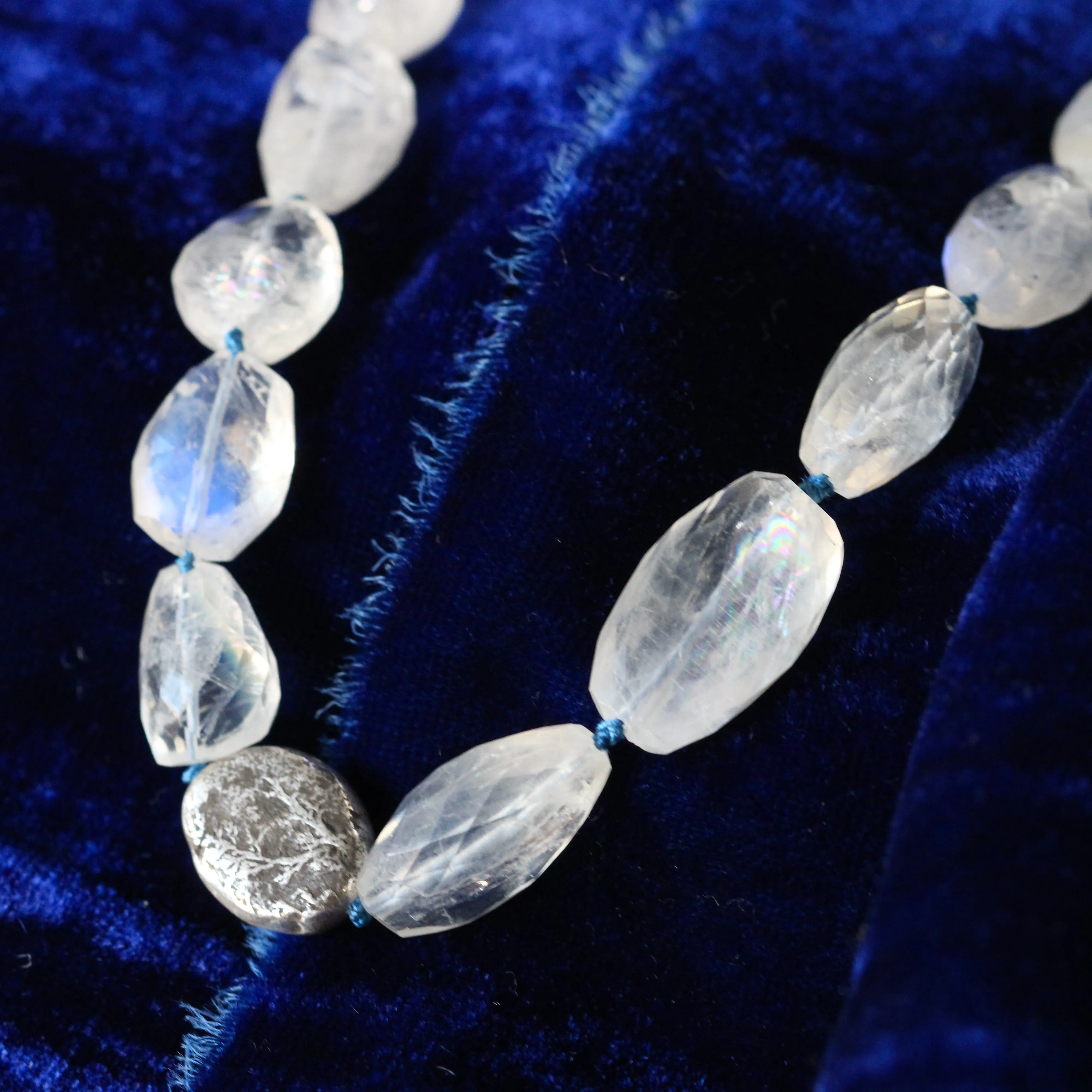 Exquisite Rainbow Moonstone Necklace – Mermaid’s Treasure