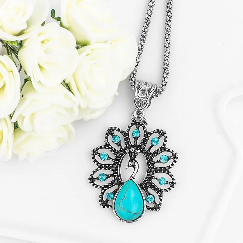 Exquisite Resin Peacock