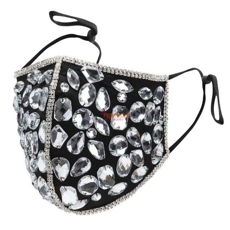 Exquisite Rhinestone Face Covering