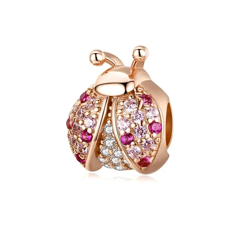 Exquisite Rose Gold Charm & Pendant with Diamond