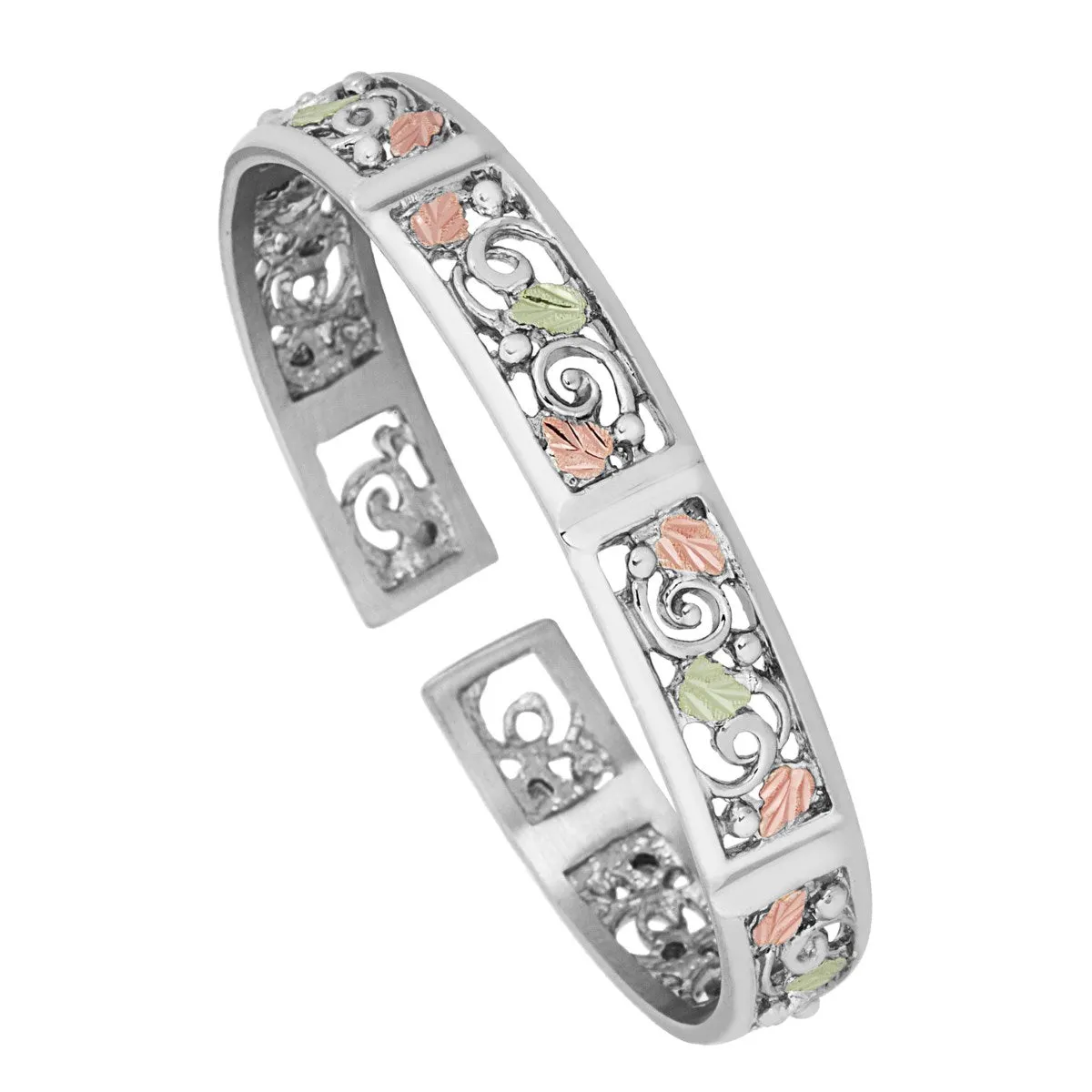 Exquisite - Sterling Silver Black Hills Gold Bracelet