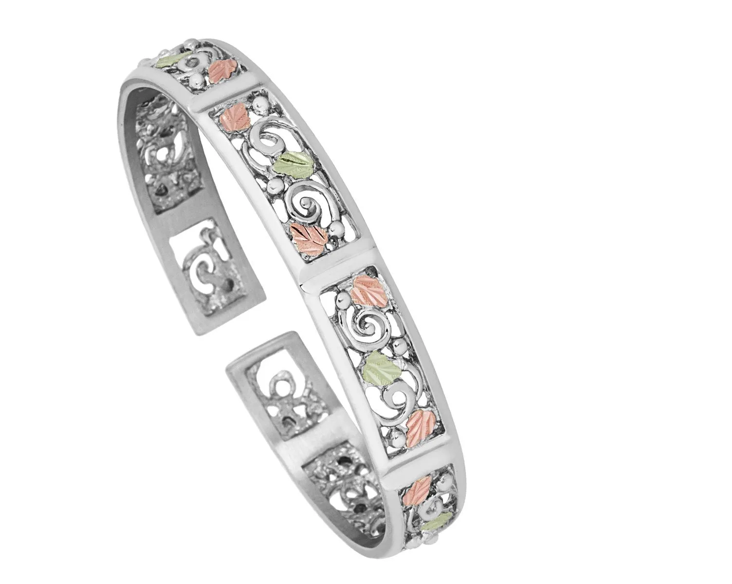 Exquisite - Sterling Silver Black Hills Gold Bracelet