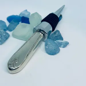 “Exquisite” Vintage Silverware Bottle Stopper | 1940 Int'l Silver | Up-Cycled Wine Stopper | Silverware Bottle Closure | Antique Knife Handle Wine Plug