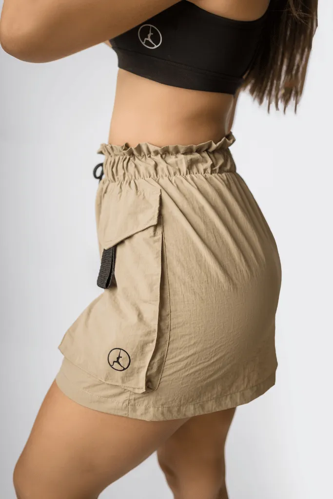 Falda cargo adventure beige