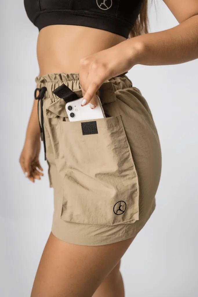 Falda cargo adventure beige
