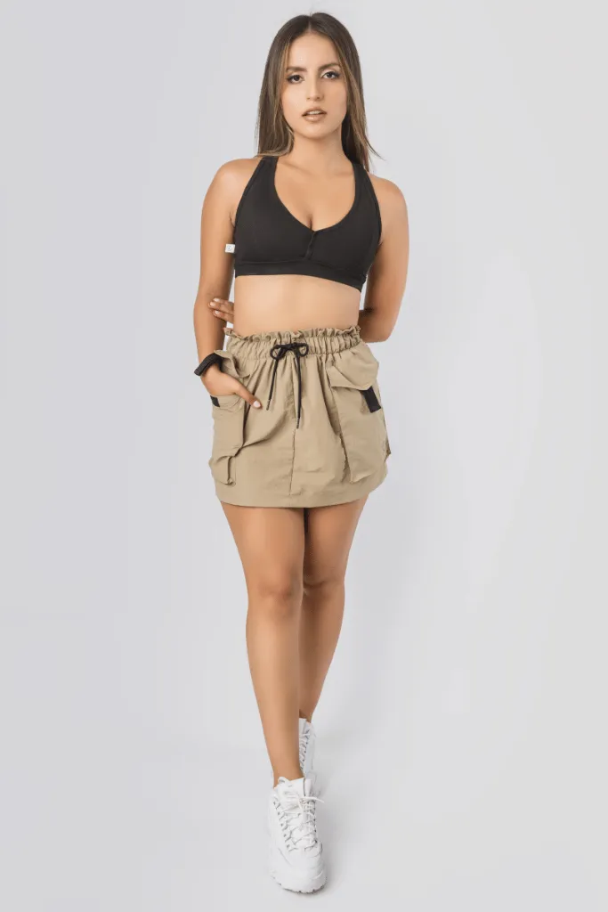 Falda cargo adventure beige