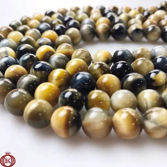 Fancy Golden Tiger Eye Beads Smooth Round