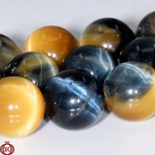 Fancy Golden Tiger Eye Beads Smooth Round