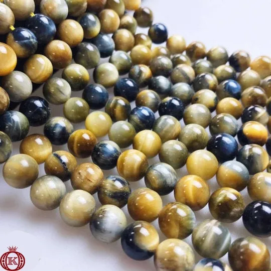 Fancy Golden Tiger Eye Beads Smooth Round