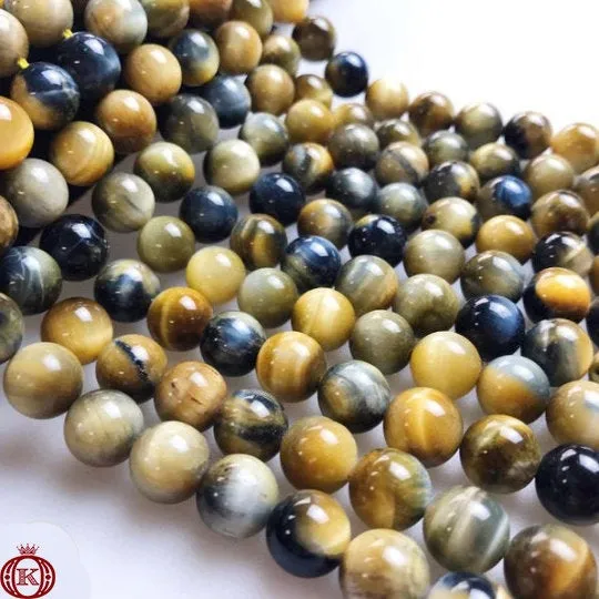 Fancy Golden Tiger Eye Beads Smooth Round