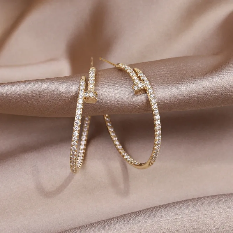 Fashion Jewelry Exquisite 14K Gold Plated Zircon Ring Adjustable