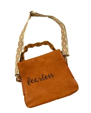 Fearless Custom Hand-Painted Peekaboo Bag