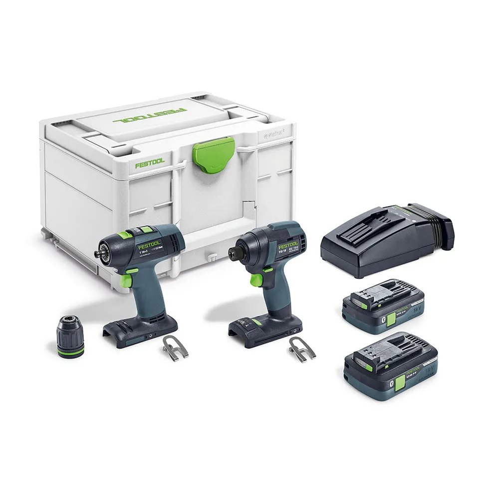 Festool TID 18 Impact Driver   T 18 3 Drill HPC 4,0I-Set