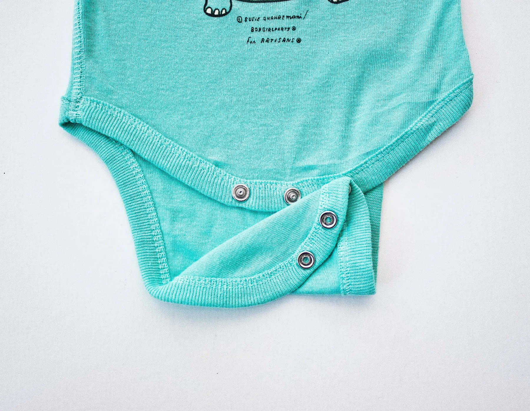 Find Your Adventure! Animal Baby Onesie (Seafoam)