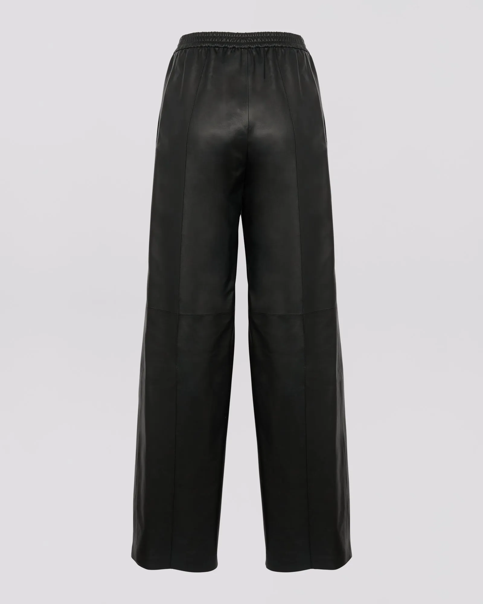 Fine lamb leather loose trousers