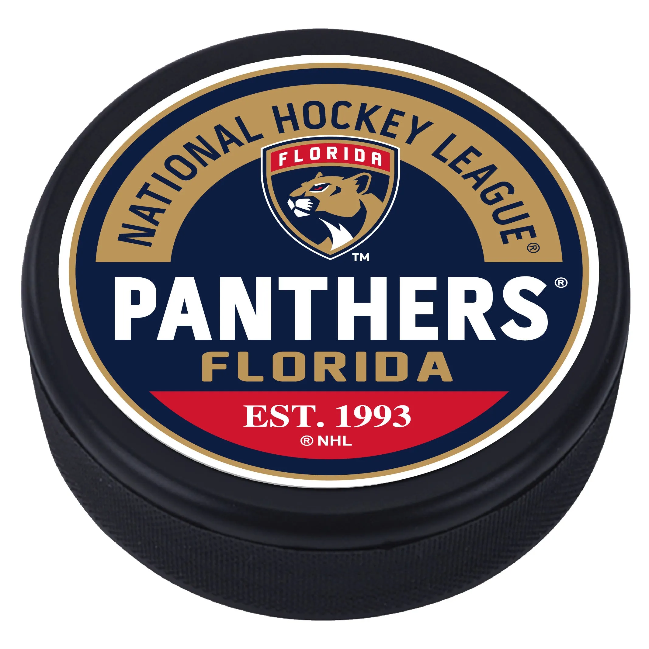 Florida Panthers Puck - Textured Block
