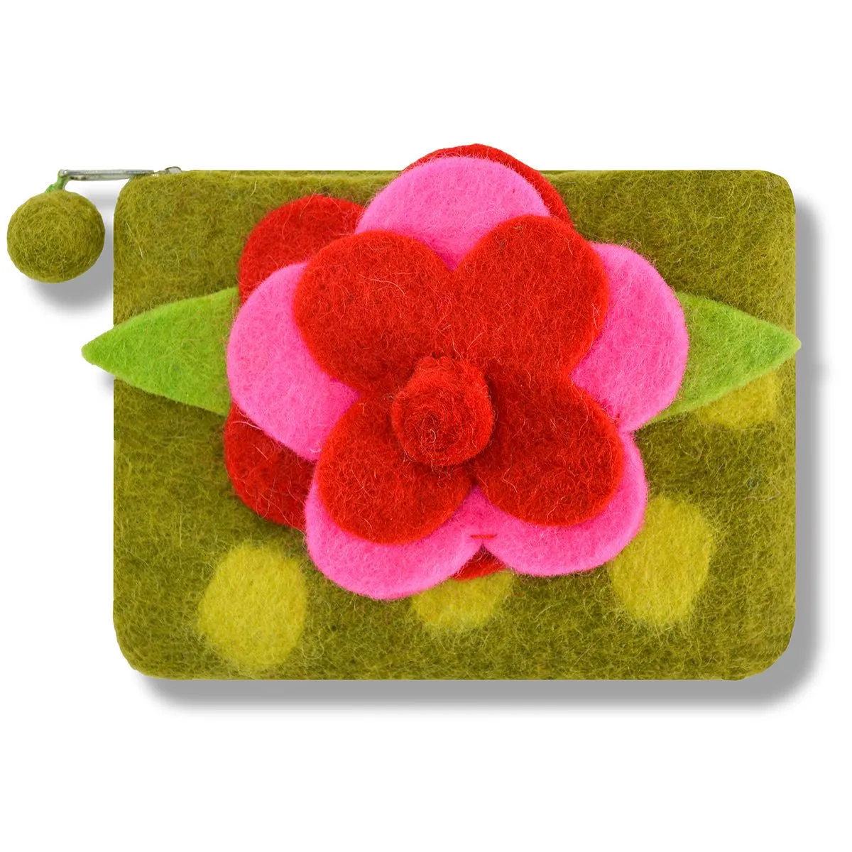 Flower Polka Dot Coin Purse