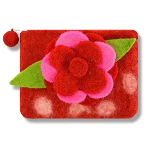 Flower Polka Dot Coin Purse