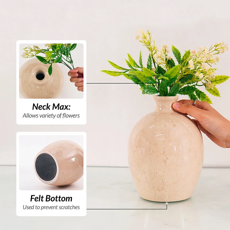 Flower Vase 8' - Ideal for Flowers and Vase Decor