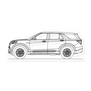 Ford Explorer U625 Outline Sticker