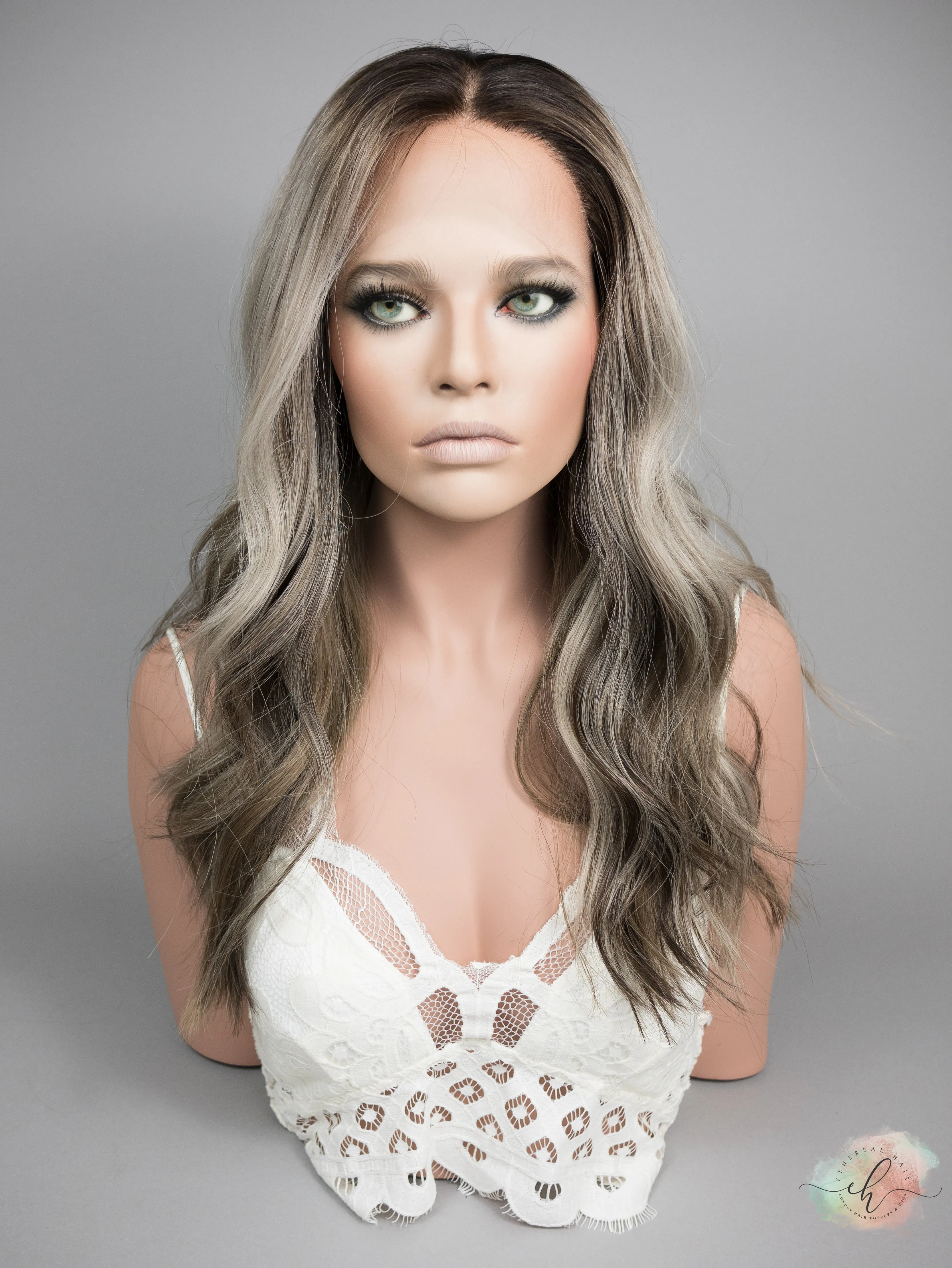 “FOXY" Exquisite Wig: Lace Top, Sz. M, 22"