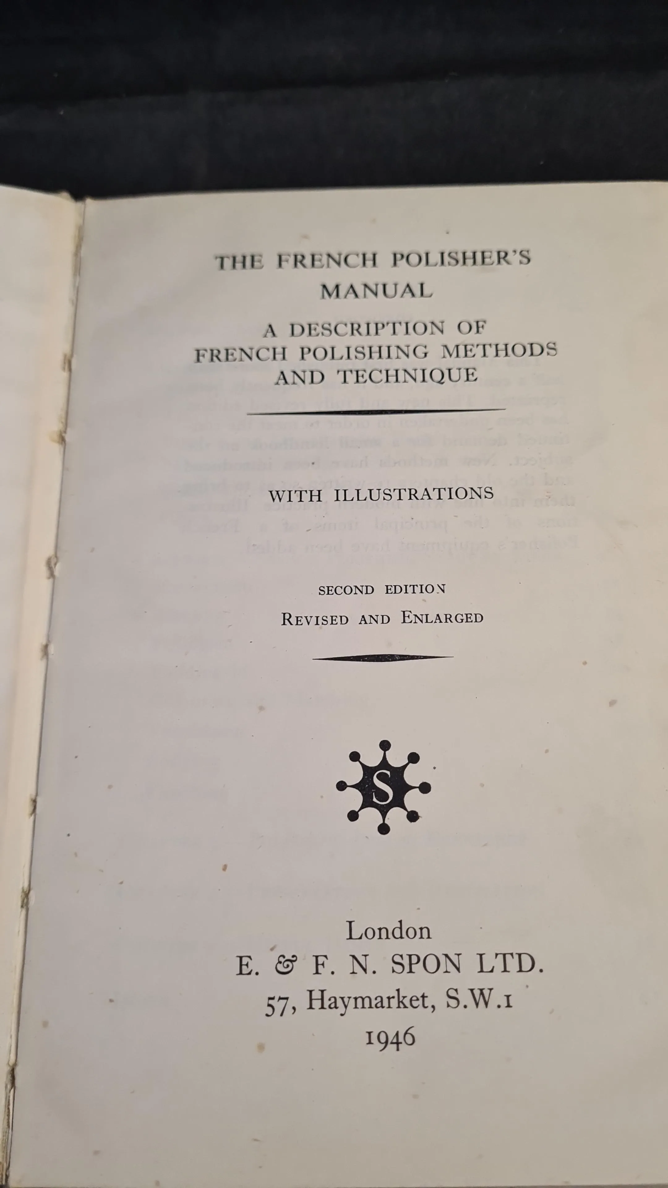 French Polisher's Manual, E & F N Spon, 1946