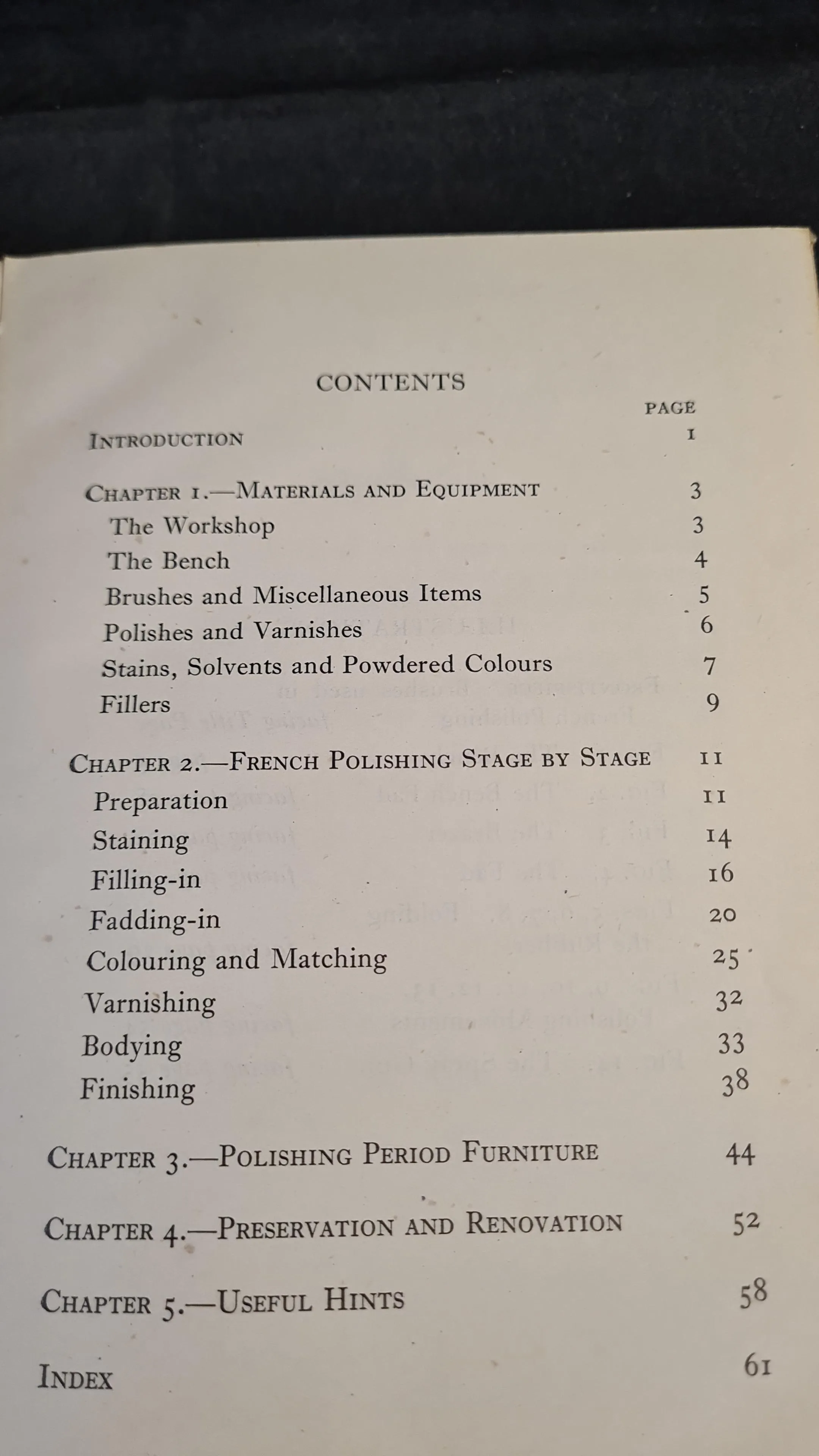 French Polisher's Manual, E & F N Spon, 1946