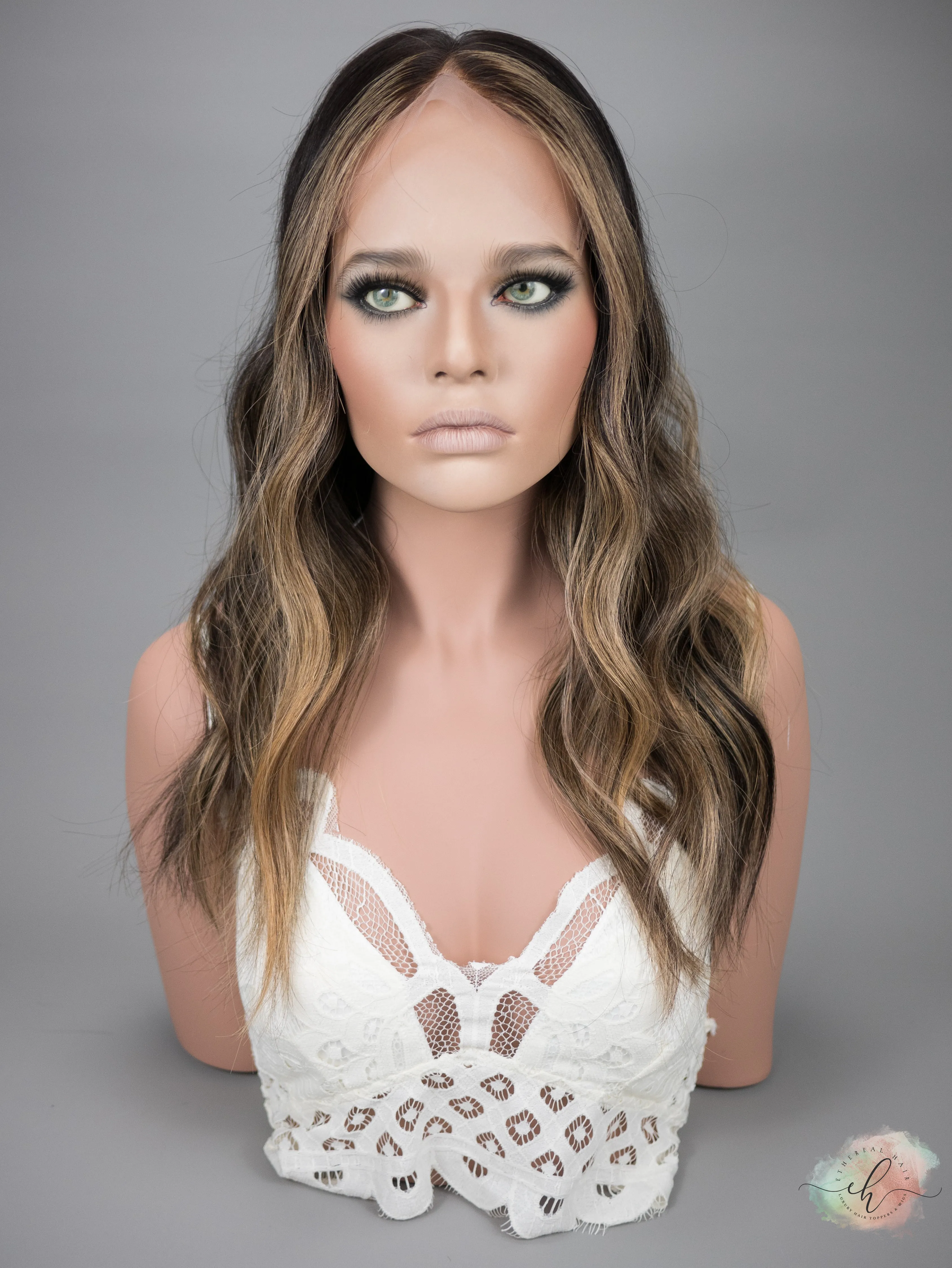 “GALAXY" Exquisite Topper: Lace Top, 7x8, 21"