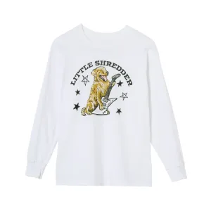 Gibson Kid's Little Shredder Longsleeve Tee - White Small