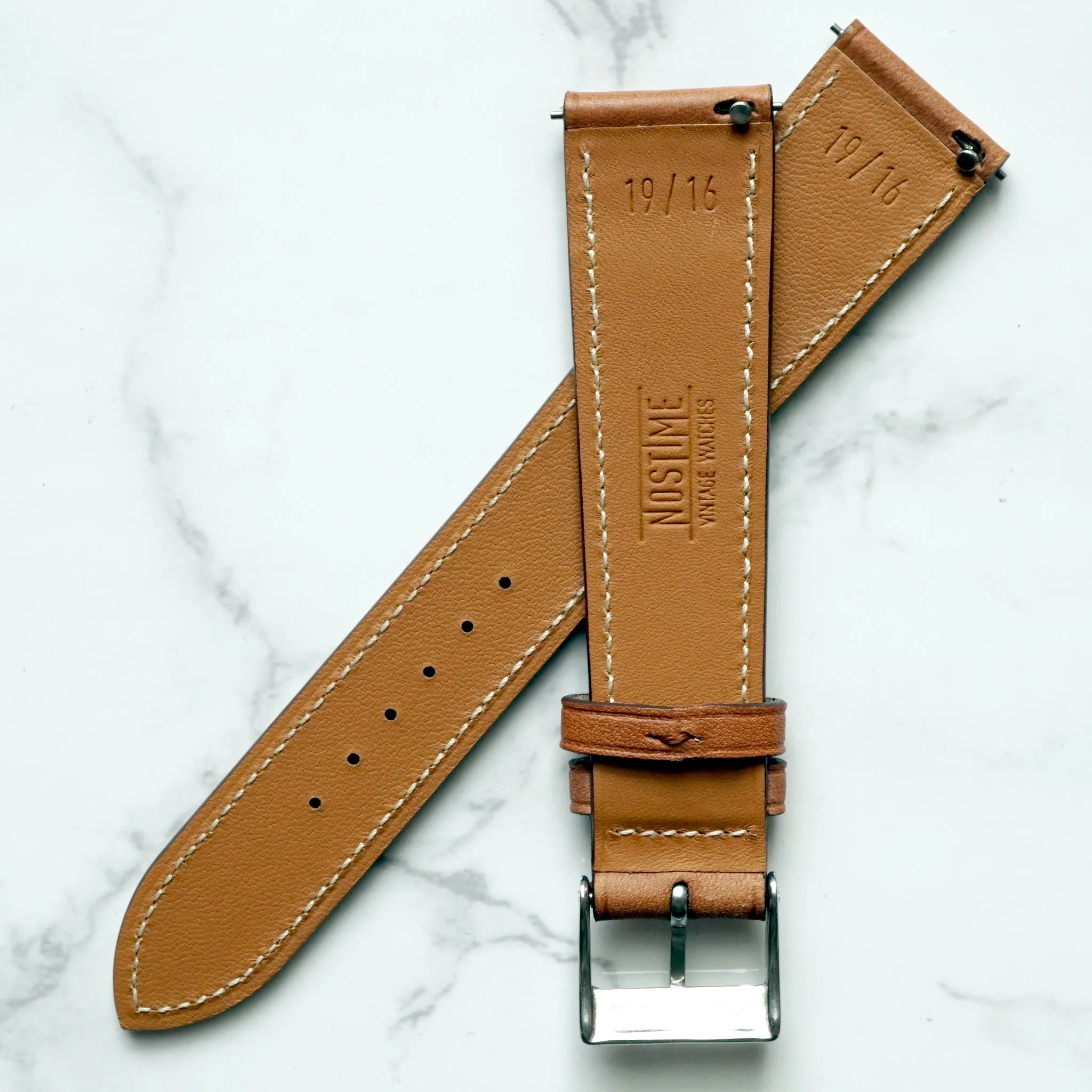GOLD TAN NOVONAPPA SMOOTH CALF STANDARD STRAP