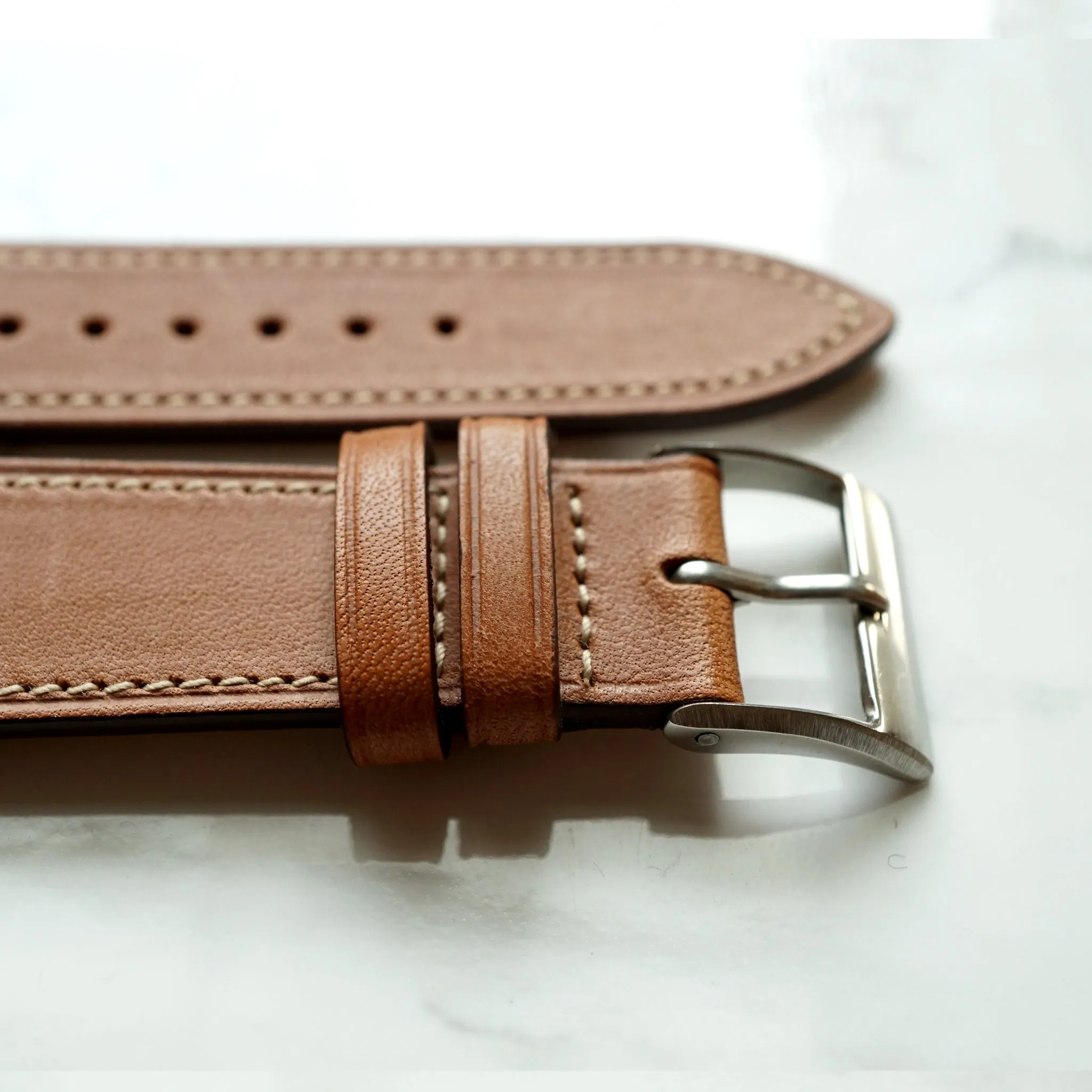 GOLD TAN NOVONAPPA SMOOTH CALF STANDARD STRAP