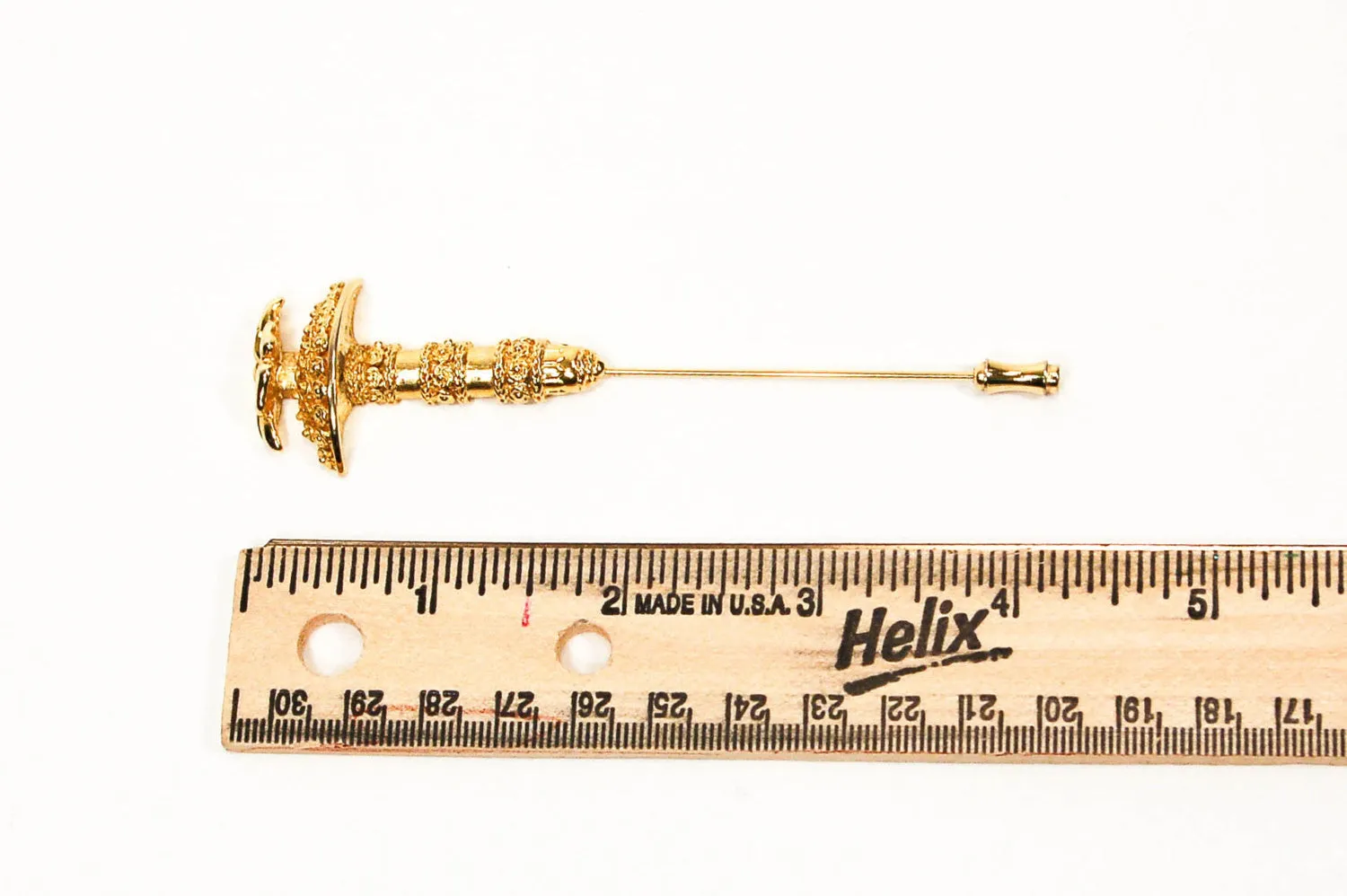 Gold Tone Umbrella Stick Pin by Mary McFadden