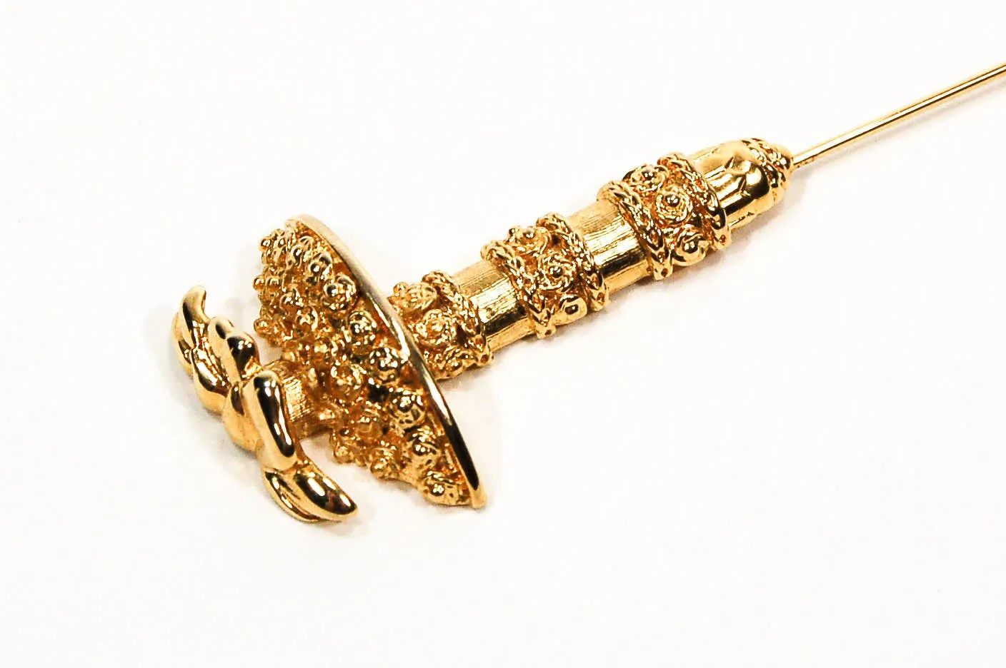 Gold Tone Umbrella Stick Pin by Mary McFadden