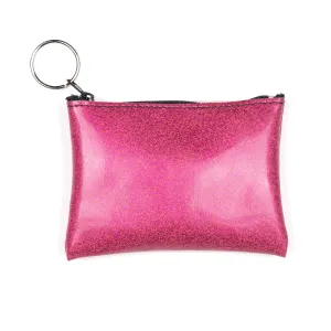 GP13-P - Large Glitter Coin Purse- Pink
