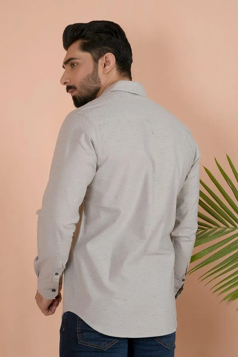 GREEN TEXTURED SHIRT