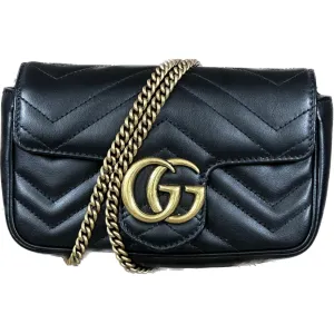 Gucci GG Marmont Super Mini Bag - Black