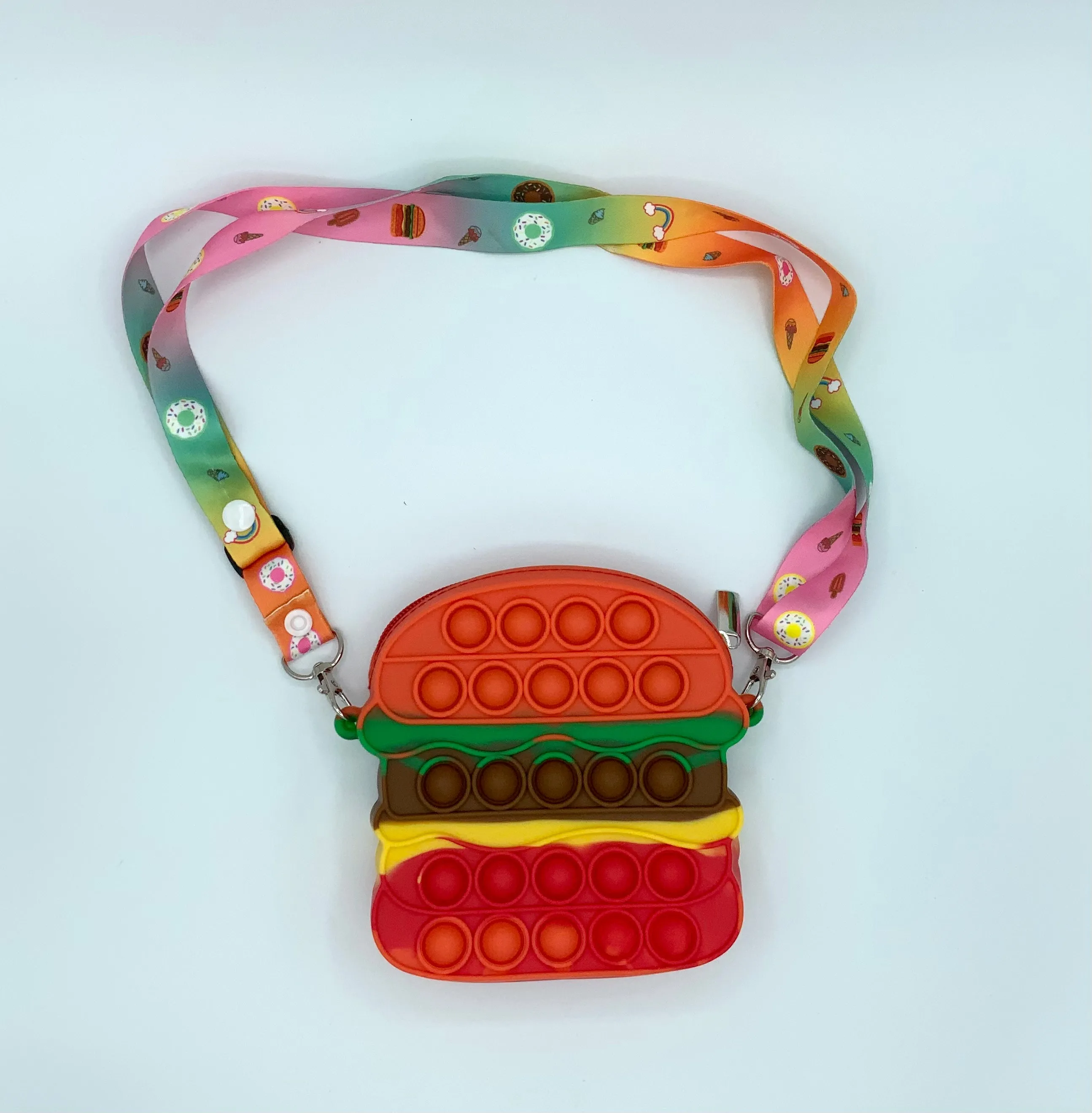 Hamburger pop it pouch