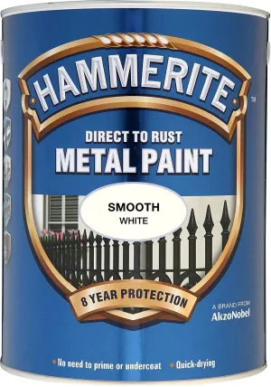 Hammerite Metal Paint Smooth White 2.5L