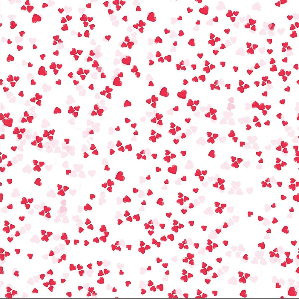 Heart Pattern Adhesive Vinyl Sheet