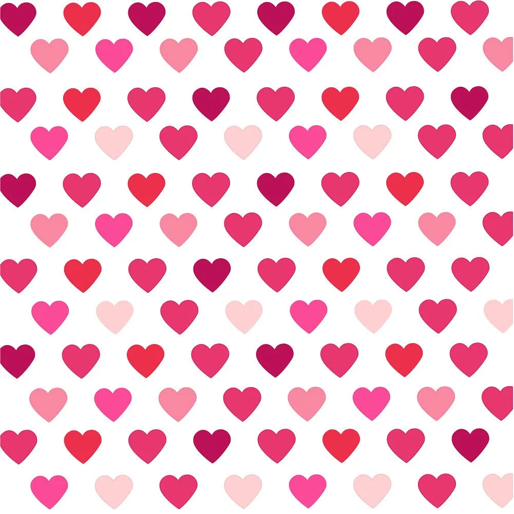 Heart Pattern Adhesive Vinyl Sheet