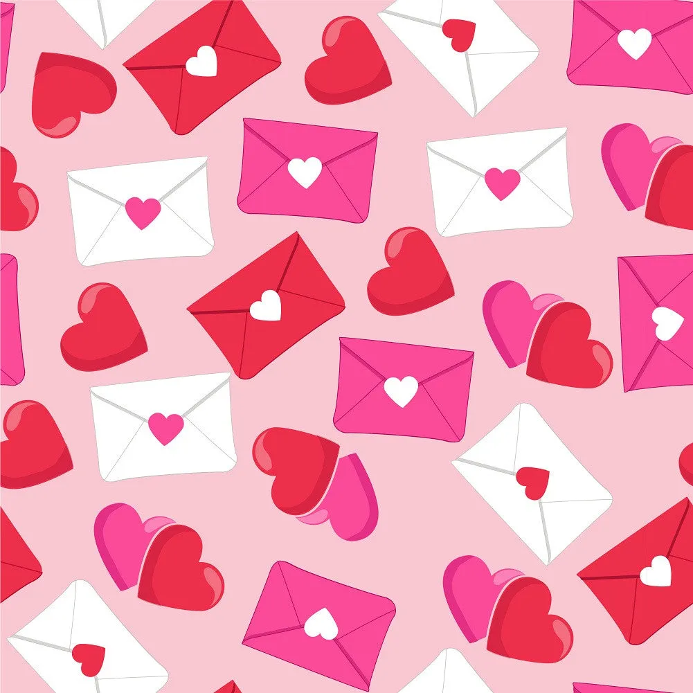 Heart Pattern Adhesive Vinyl Sheet