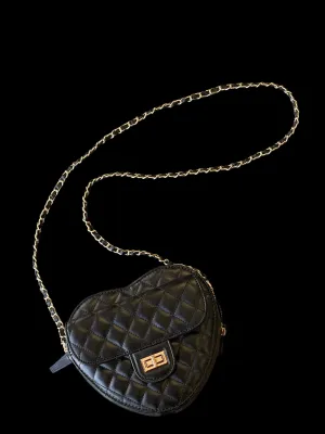Heart purse BLACK