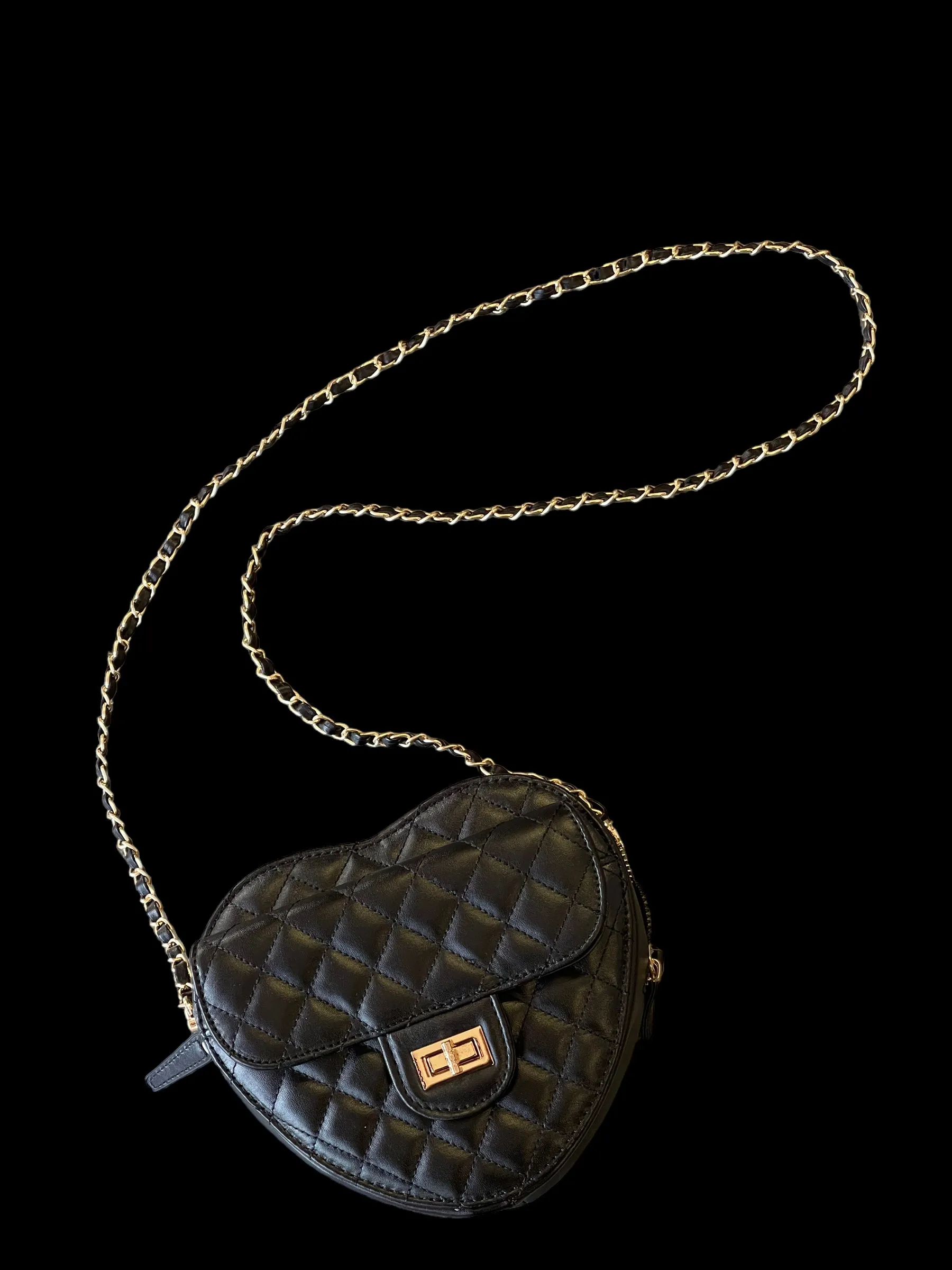 Heart purse BLACK