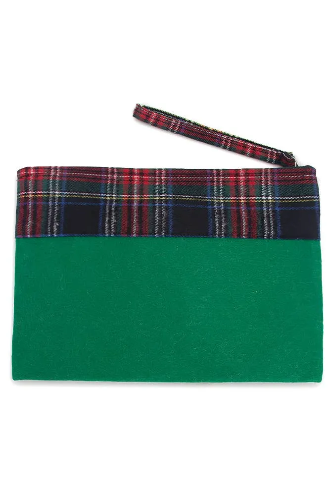HOLLY JOLLY Christmas Tree Holiday Pouch