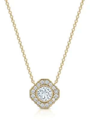 Holly Opulent 0.60 ct Round Diamond Pendant