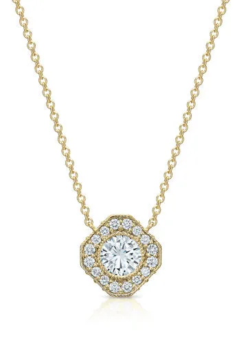 Holly Opulent 0.60 ct Round Diamond Pendant