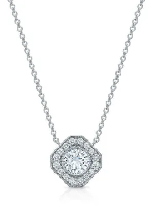 Holly Opulent 0.72 ct Round Diamond Pendant