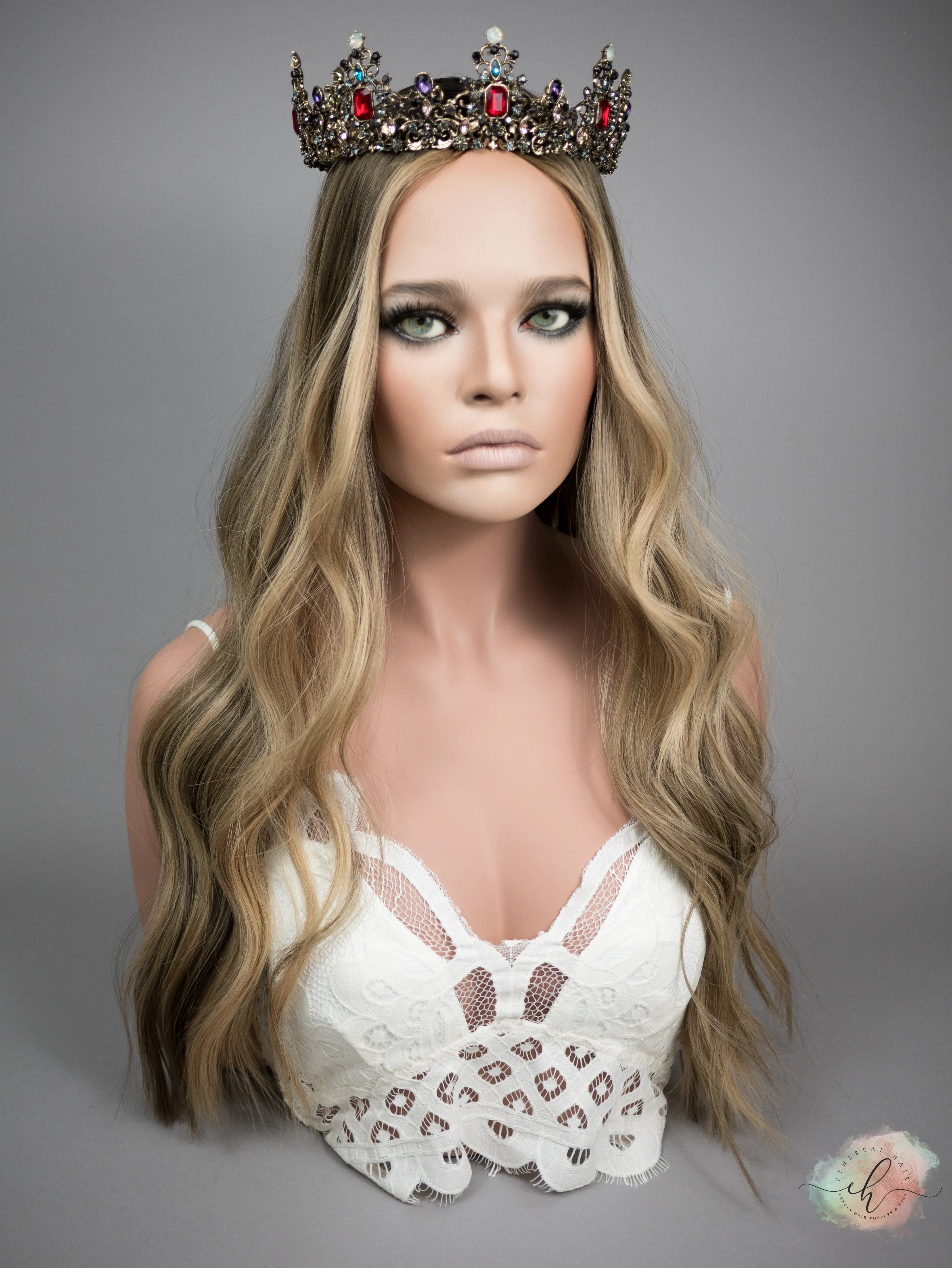 “HOT TODDY" Exquisite Topper: Silk Top, 9x9, 26-27"