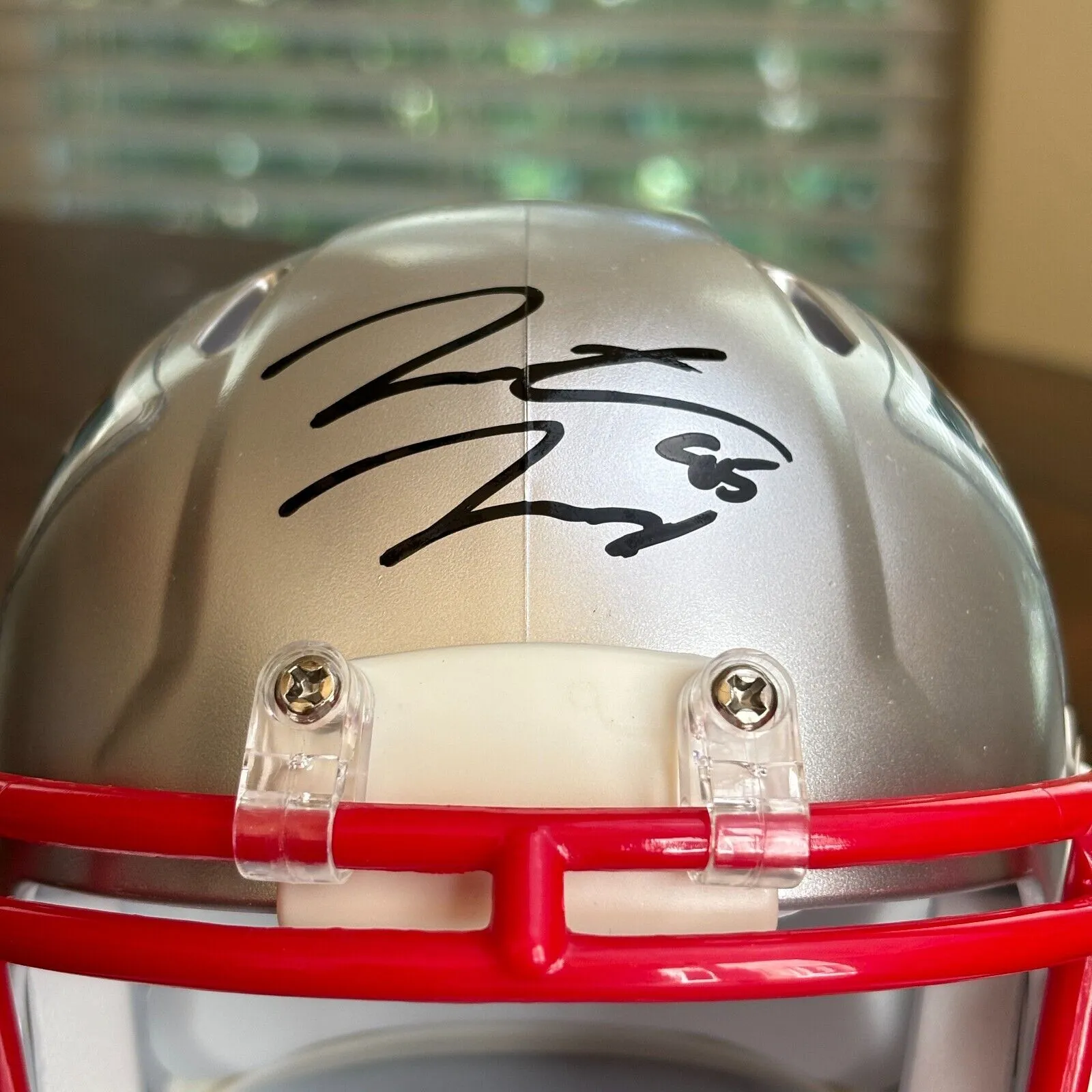 Hunter Henry Autographed Signed New England Patriots Mini Helmet Beckett